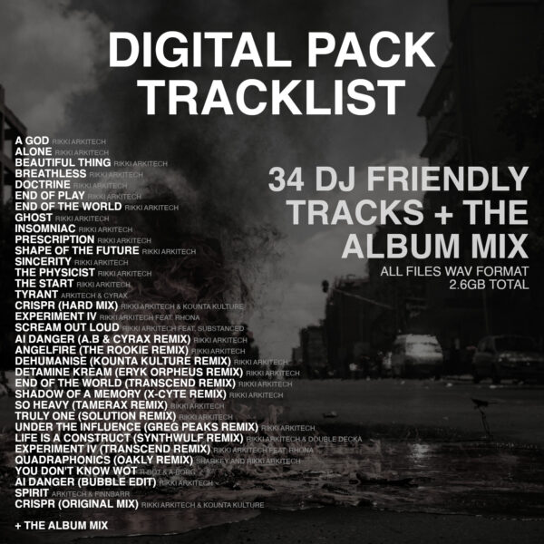 image show the tracks in the Digital Pack